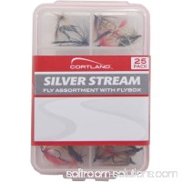 Cortland Silver Stream 25 Fly Assortment Value Pack with Fly Box   555503321
